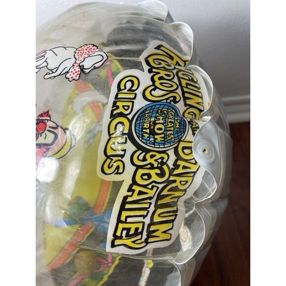 vintage ringling bros barnum & bailey circus Souvenir Toy Inflatable 3D W/ Bells - Picture 7 of 10